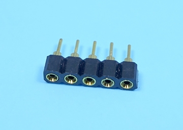LSIP254-1×XXGO - 2.54mm SIP SOCKET Single Row Round Pin (Gold Plated) - LAI HENG TECHNOLOGY LTD.